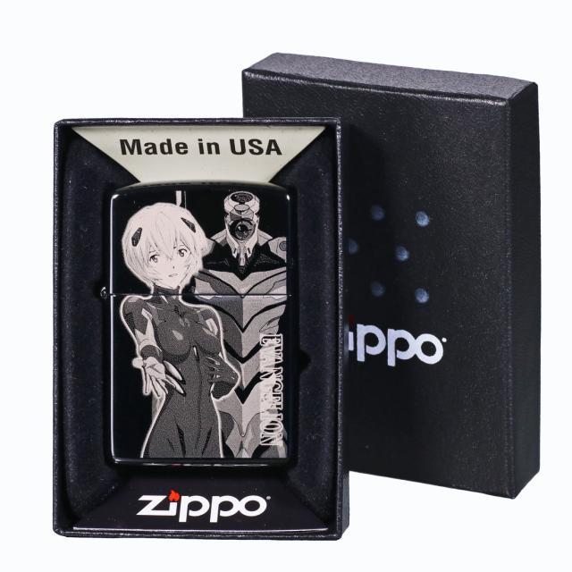 ZIPPO/ヱヴァンゲリヲン アヤナミレイ(仮称)/Mark09 ブラックチタン マイクロレーザー彫刻  シリアルナンバー入り EV-REI-09画像4