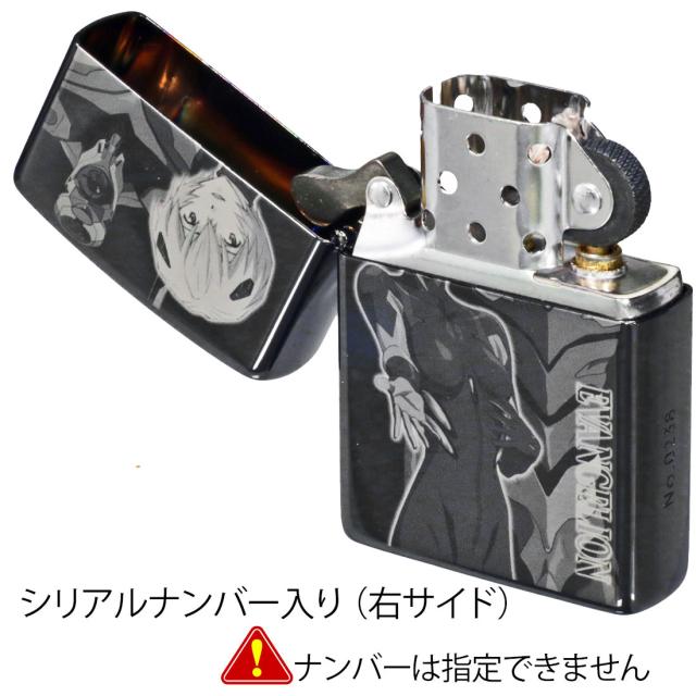 ZIPPO/ヱヴァンゲリヲン アヤナミレイ(仮称)/Mark09 ブラックチタン マイクロレーザー彫刻  シリアルナンバー入り EV-REI-09画像6