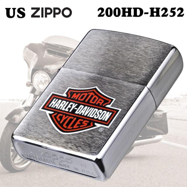 ZIPPO/ハーレーダビッドソン Harley-Davidson HARLEY ロゴ プリント ブラッシュクローム HD-200HD-H252画像2
