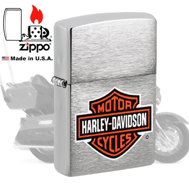ZIPPO/ハーレーダビッドソン Harley-Davidson HARLEY ロゴ プリント ブラッシュクローム HD-200HD-H252画像4