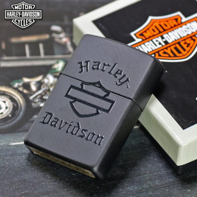 ZIPPO/ハーレーダビッドソン Harley-Davidson HARLEY ロゴ ブラックマット HD-46218画像7