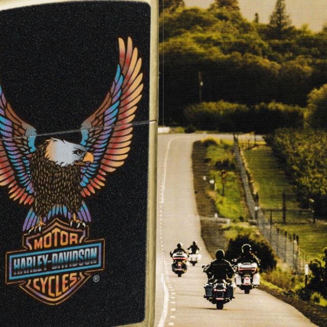 ZIPPO/ハーレーダビッドソン Harley-Davidson HARLEY イーグルロゴ ストリートブラス プリント HD-46678画像6