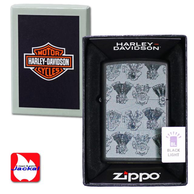 ZIPPO/ハーレーダビッドソン Harley-Davidson HARLEY エンジン柄 ブラックマット プリント HD-48600画像6