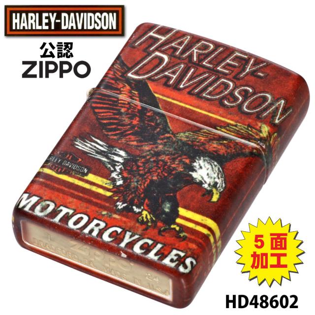 ZIPPO/ハーレーダビッドソン Harley-Davidson HARLEY 白頭鷲 5面加工 プリント HD-48602画像2