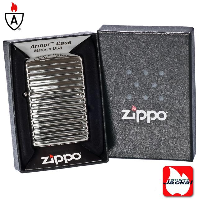 ZIPPO/ARMOR アーマー　ホリゾンタルストライブ ダイアノシルバー DS 3次元立体彫刻 4面連続加工　Horizontal Stripe HS-DS画像5