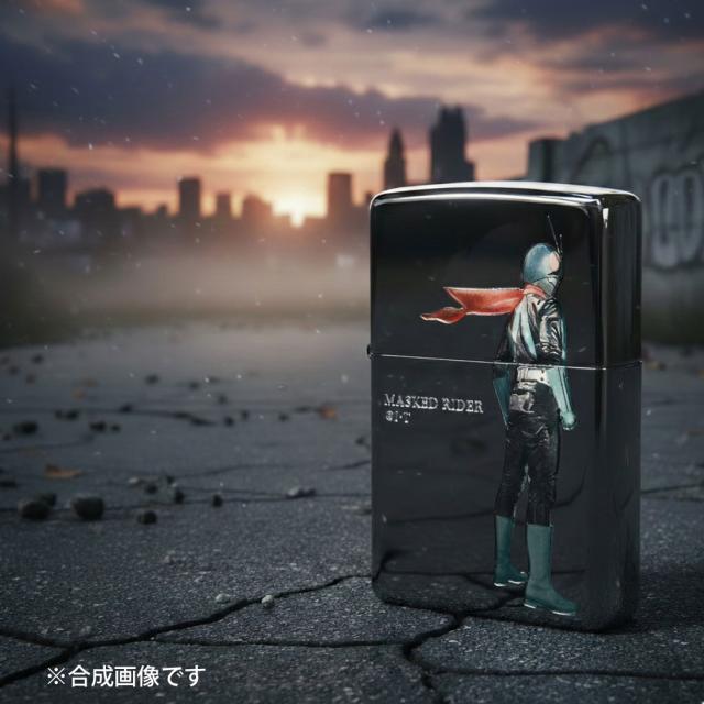 ZIPPO/仮面ライダー1号 東映公式認定 エッチング ブラックニッケル(つやあり) zKR-NO1画像8