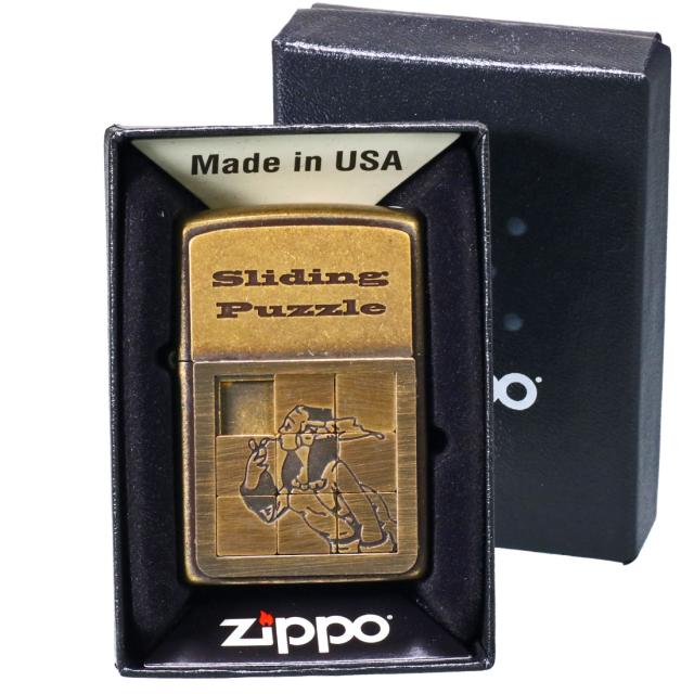 ZIPPO/人気の「WINDY」デザイン　ウィンディ　メタルパズルガール オイルライター プレート貼り ブラスバレル MPG-BS 画像7