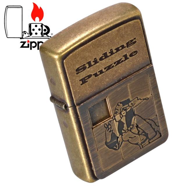 ZIPPO/人気の「WINDY」デザイン　ウィンディ　メタルパズルガール オイルライター プレート貼り ブラスバレル MPG-BS画像7