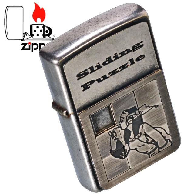 ZIPPO/人気の「WINDY」デザイン　ウィンディ　メタルパズルガール オイルライター プレート貼り クロームバレル MPG-SV画像8