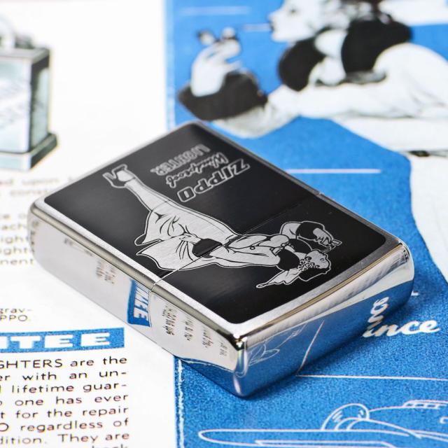 ZIPPO/人気の「WINDY」デザイン　ウィンディ プリント(Oven-Cured)  B ブラック オイルライター　P-WINDY-B画像7