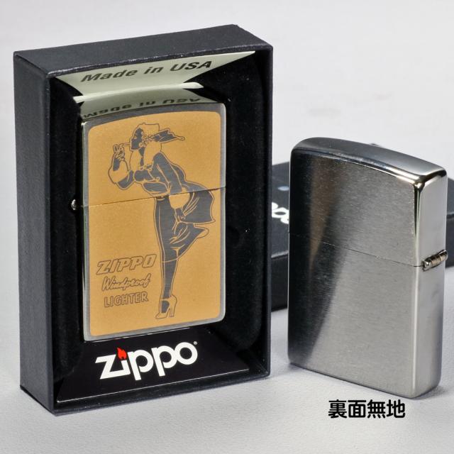ZIPPO/人気の「WINDY」デザイン　ウィンディ プリント(Oven-Cured)  G ゴールド オイルライター　P-WINDY-G画像4