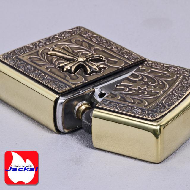 ZIPPO/ZP ソリッドフレームメタル BS クロス メタル貼り  BSイブシ SOLID-CRS-BS画像3