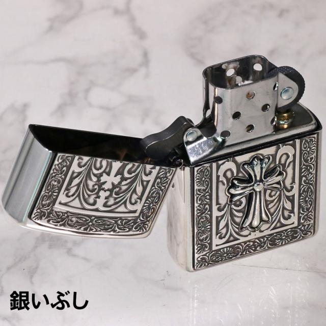ZIPPO/ZP ソリッドフレームメタル BS クロス メタル貼り  BSイブシ SOLID-CRS-BS画像5