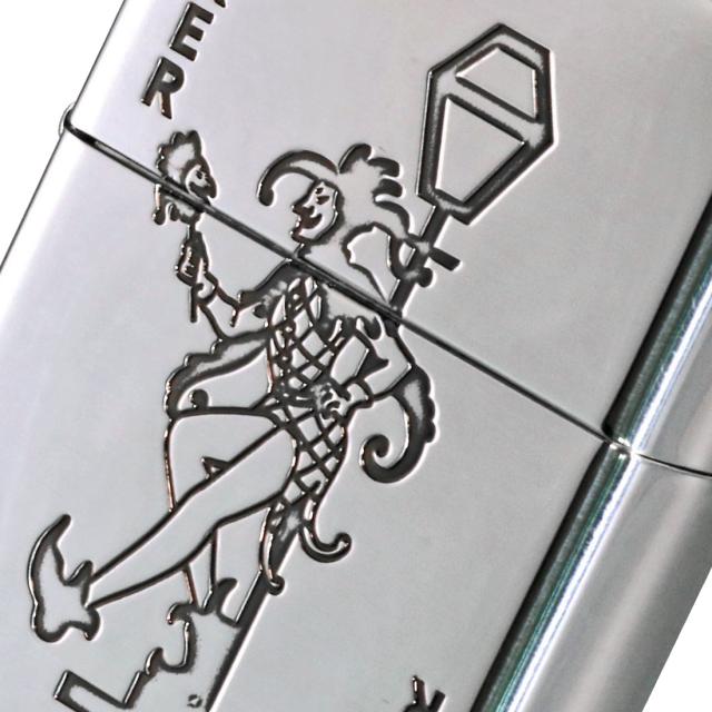 ZIPPO/ZP トランプ  ジョーカー ドランカー 銀イブシ エッチング zTR-J画像7