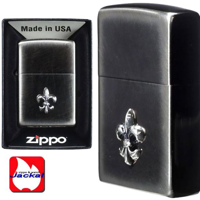 ZIPPO/ユーズドメタル NiB ユリ スピニングブラッシュ ユリ（リリー）メタル貼り　USD-YURI画像4