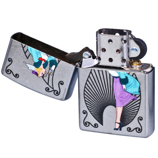 ZIPPO/USオリジナルZIPPO 2025 人気の「WINDY」デザイン Windy Flame ストリートクローム プリント加工 zZ207-125614画像5