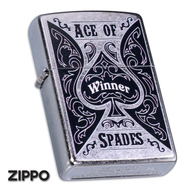 ZIPPO/USオリジナルZIPPO 2025 トランプ柄 スペードデザイン ACE OF SPADES ストリートクローム プリント加工 zZ207-125615画像7