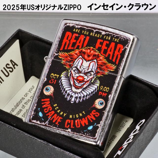 ZIPPO/USオリジナルZIPPO 2025 ピエロ柄  INSANE CLOWNS ストリートクローム プリント加工 zZ207-125618画像2