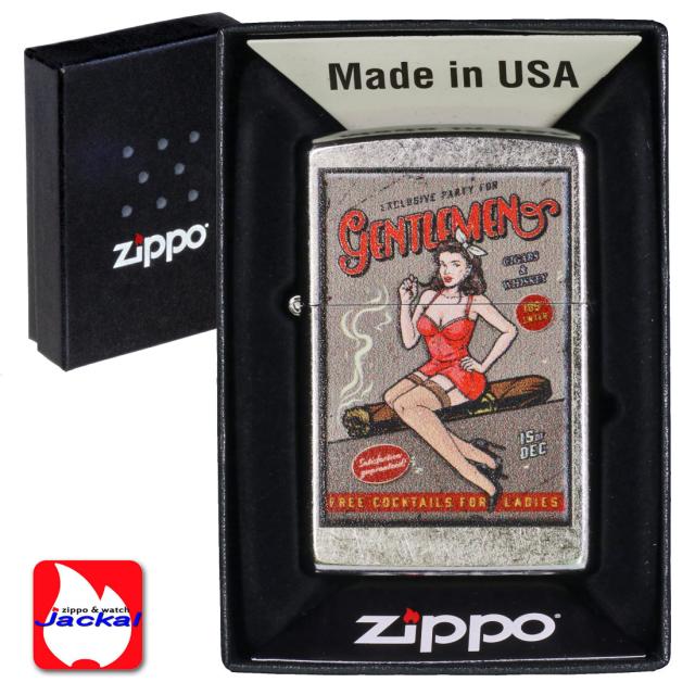 ZIPPO/USオリジナルZIPPO 2025 ガール柄 レトロポスター柄 ストリートクローム プリント加工 zZ207-125620画像3