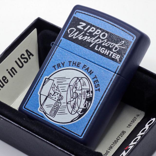 ZIPPO/Old Poster-6 プリント加工 ネイビーマット Z239-119608画像5