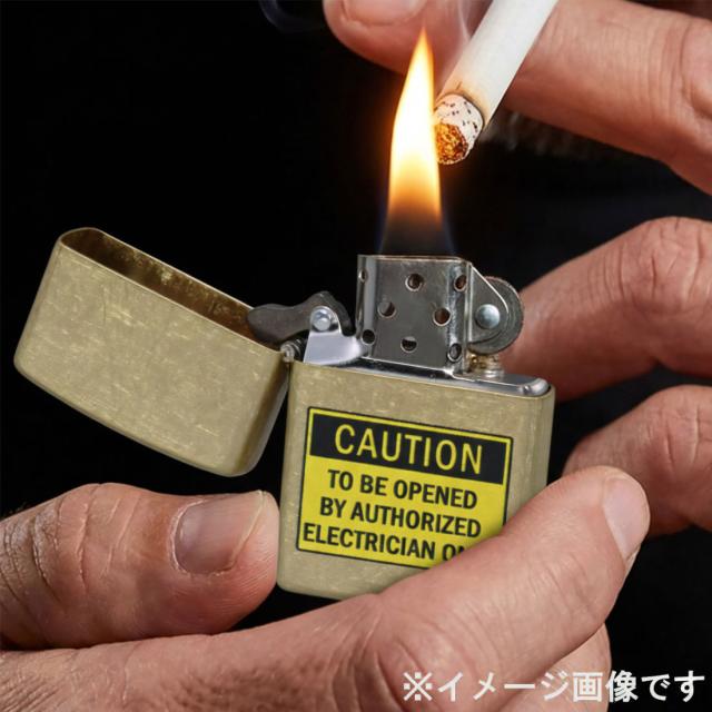 ZIPPO/USオリジナルZIPPO 2025 CAUTION ELECTRICIAN ストリートブラス プリント加工 Z48267-125624画像8
