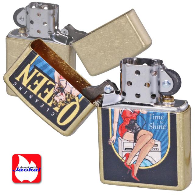 ZIPPO/USオリジナルZIPPO 2025 ガール柄 CLEANING QUEEN ストリートブラス プリント加工 Z48267-125625画像5