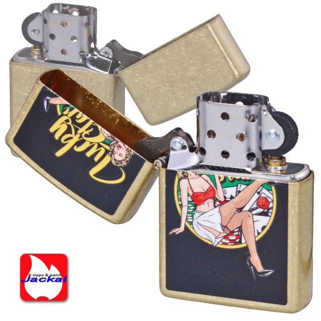 ZIPPO/USオリジナルZIPPO 2025 ガール柄 LUCKY STAR ストリートブラス プリント加工 Z48267-125626画像5