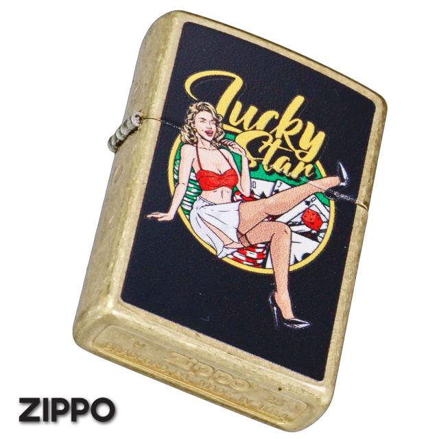 ZIPPO/USオリジナルZIPPO 2025 ガール柄 LUCKY STAR ストリートブラス プリント加工 Z48267-125626画像7