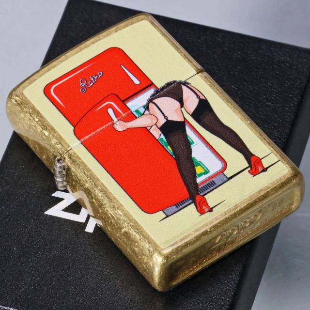 ZIPPO/USオリジナルZIPPO 2025 ピンナップガール柄 FRIDGE PINUP ストリートブラス プリント加工 Z48267-125629画像6