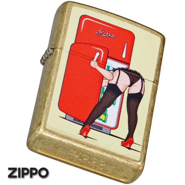 ZIPPO/USオリジナルZIPPO 2025 ピンナップガール柄 FRIDGE PINUP ストリートブラス プリント加工 Z48267-125629画像7