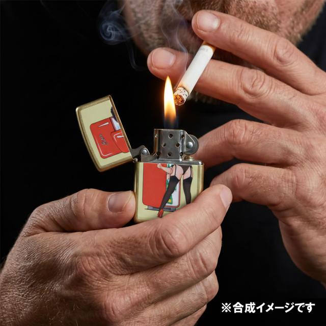 ZIPPO/USオリジナルZIPPO 2025 ピンナップガール柄 FRIDGE PINUP ストリートブラス プリント加工 Z48267-125629画像8