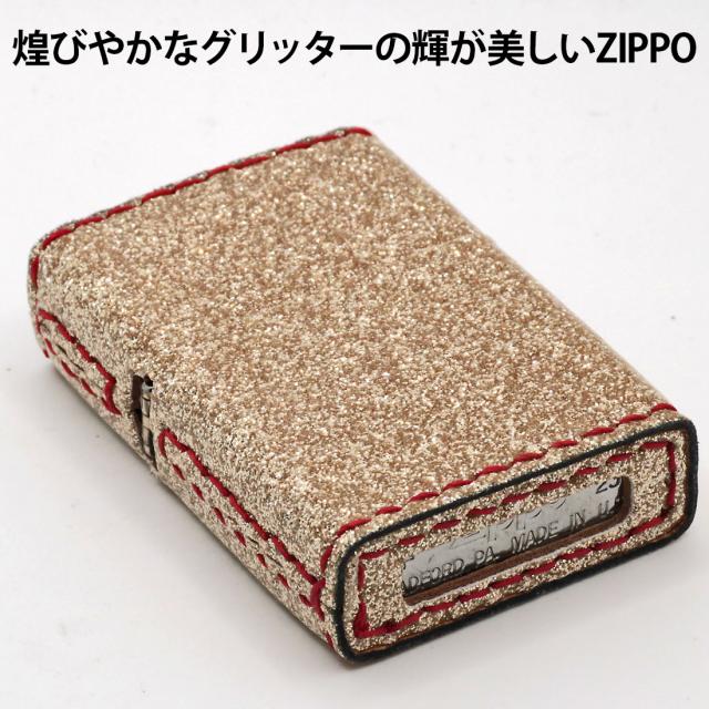 ZIPPO/グリッター カラー Glitter color シャンパンゴールド ZSGL-SGD画像3