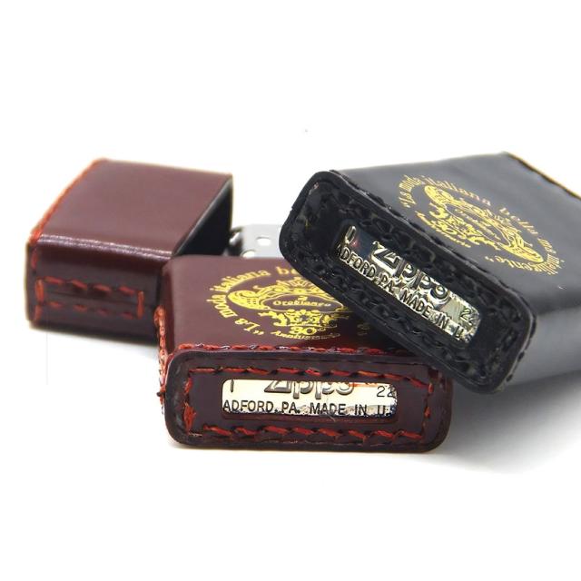 ZIPPO/オロビアンコ 30周年記念限定モデル Orobianco 記念リボン付き 牛革巻き 手縫い 全2色 ORZ-030画像