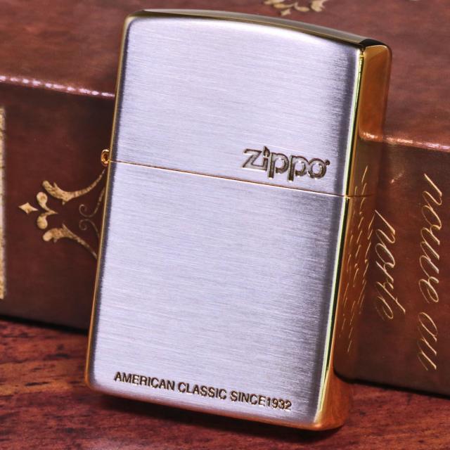 zippo ゴールドアクセント シルバーサテン仕上げ PREMIUM COLLECTION 20AC-IA画像6