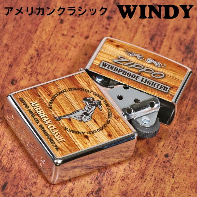 ZIPPO/人気のWINDYデザイン アメリカンクラシック Windy 錫メッキ・ミラー仕上げ エッチング ACL-WINDY画像3