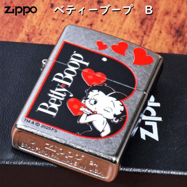ZIPPO/ベティー ブープ B ベティーちゃん ストリートクローム エッチング BB-B画像2