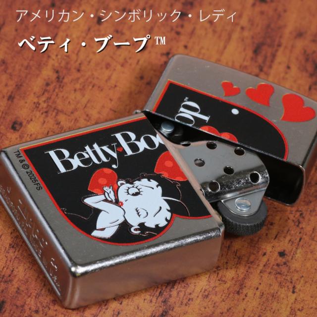 ZIPPO/ベティー ブープ B ベティーちゃん ストリートクローム エッチング BB-B画像3