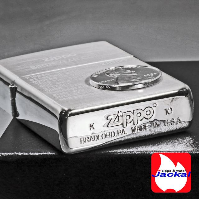ZIPPO/激レア 蔵出し 長期保管 新品未使用品 バースイヤーコインZIPPO 1971画像6
