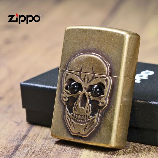 ZIPPO/ビッグメタル スカル＆オニキス BSバレル・メタル＆ストーン貼り BMETAL-SKLONX画像8