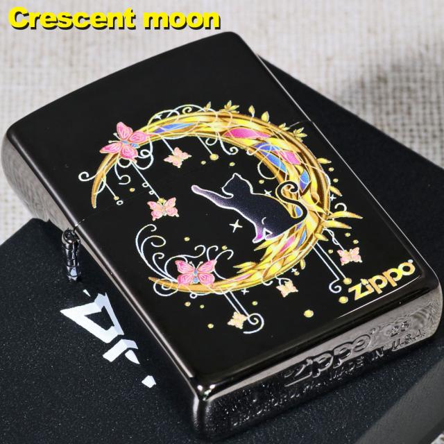 ZIPPO/クレッセントムーン BNI ブラックニッケルミラー インクジェットフルカラー CMOON画像5