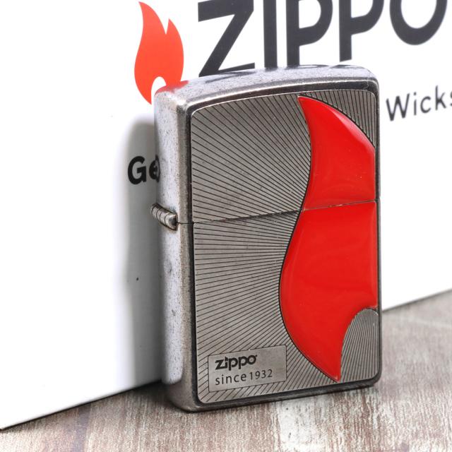 ZIPPO/ファイアーエポ フレイム エポメタル貼り オイルライター 古美バレル FIRE-EP画像4