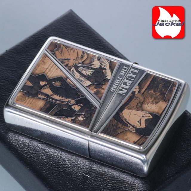 ZIPPO ジッポ-ライター ルパン三世 PART6 セピアフレーム 銀めっきイブシ メタル貼リ 2面エッチング LP-8023画像6