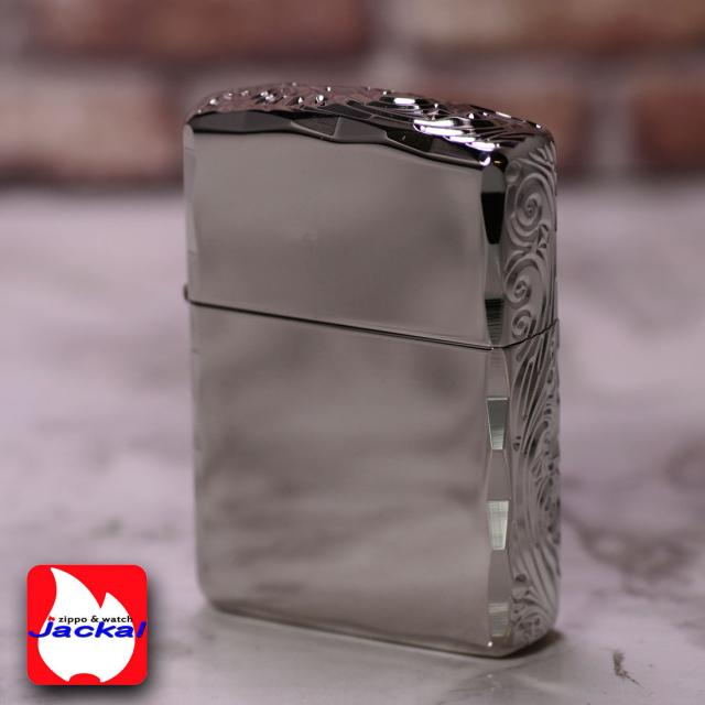 zippo ジッポーライター アーマー3面彫刻 流水紋 Ni 両面コーナーシャインレイカット Niミラー RYUSUI-NI画像3