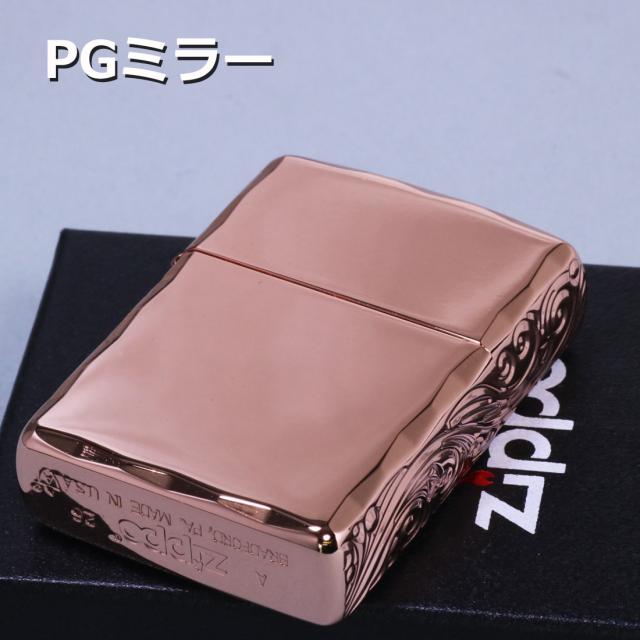 ZIPPO/アーマー3面彫刻 流水紋 PG 両面コーナーシャインレイカット PGミラー RYUSUI-PG画像2