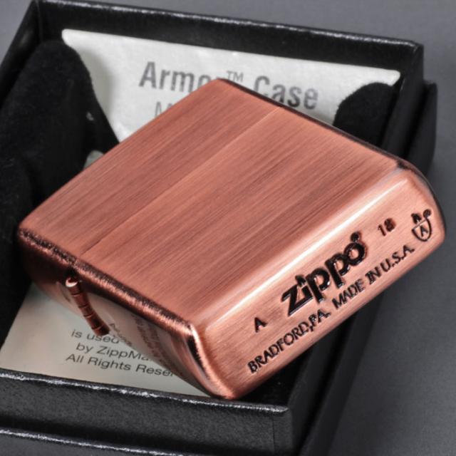 zippo(ジッポーライター)アーマー銅(あかがね)メッキ仕上げ 画像3