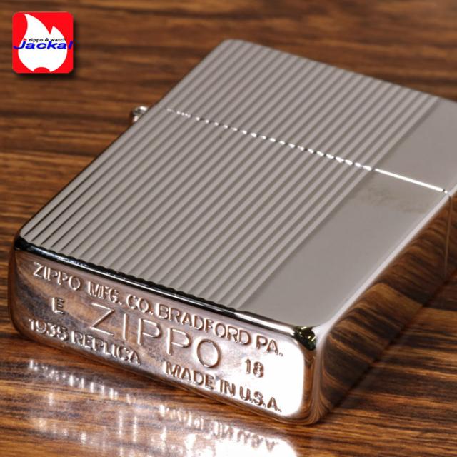 ZIPPO/1935年復刻レプリカ　ダイヤカットライン　ニッケルパラジウム両面同柄 画像4