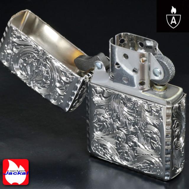 zippo(ジッポーライター)アーマー KING II (キング2) 5面加工 アラベスク PT プラチナコーティング 画像4