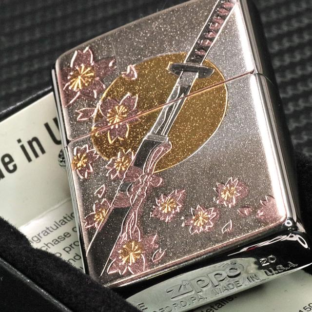 zippo ジッポーライター 和板 刀 刃 やいば 和柄ジッポー オシャレ