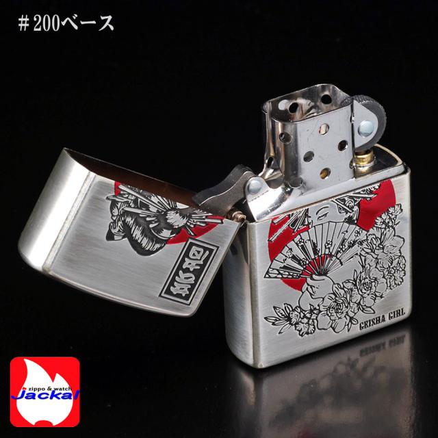 ZIPPO/和柄 芸者　シルバーいぶし 画像3