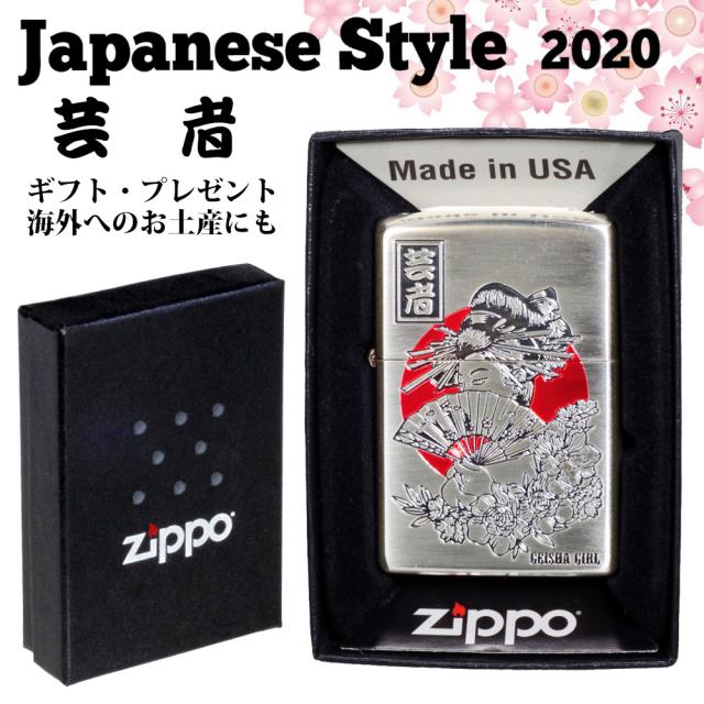 ZIPPO/和柄 芸者　シルバーいぶし 画像5